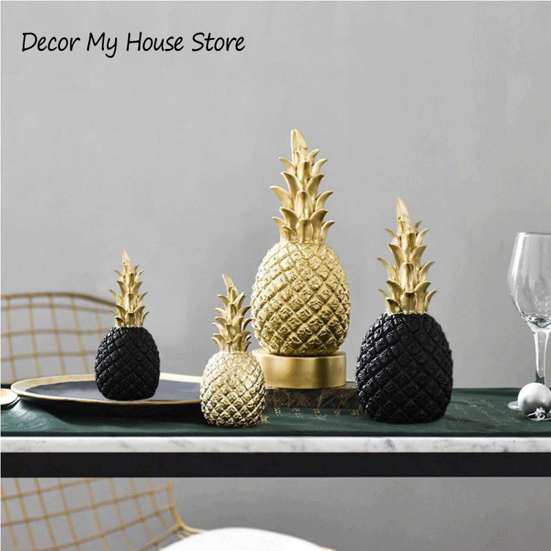 Nordic Style Modern Golden Pineapple Home Decor