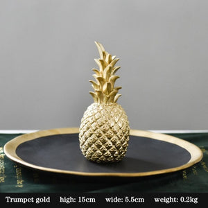 Nordic Style Modern Golden Pineapple Home Decor