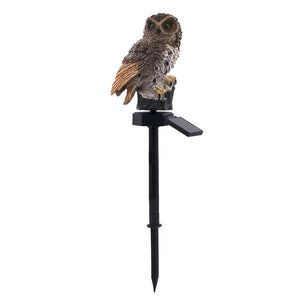 Solar Powered Owl Lamp